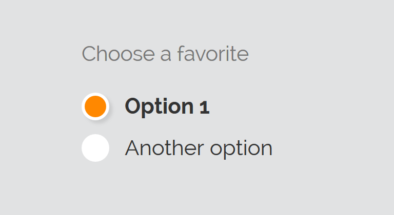 Customize input type radio button using CSS only